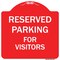Signmission Reserved Parking For Visitors Heavy-Gauge Aluminum Architectural Sign, 18" x 18", RW-1818-9759 A-DES-RW-1818-9759 - alternate 1